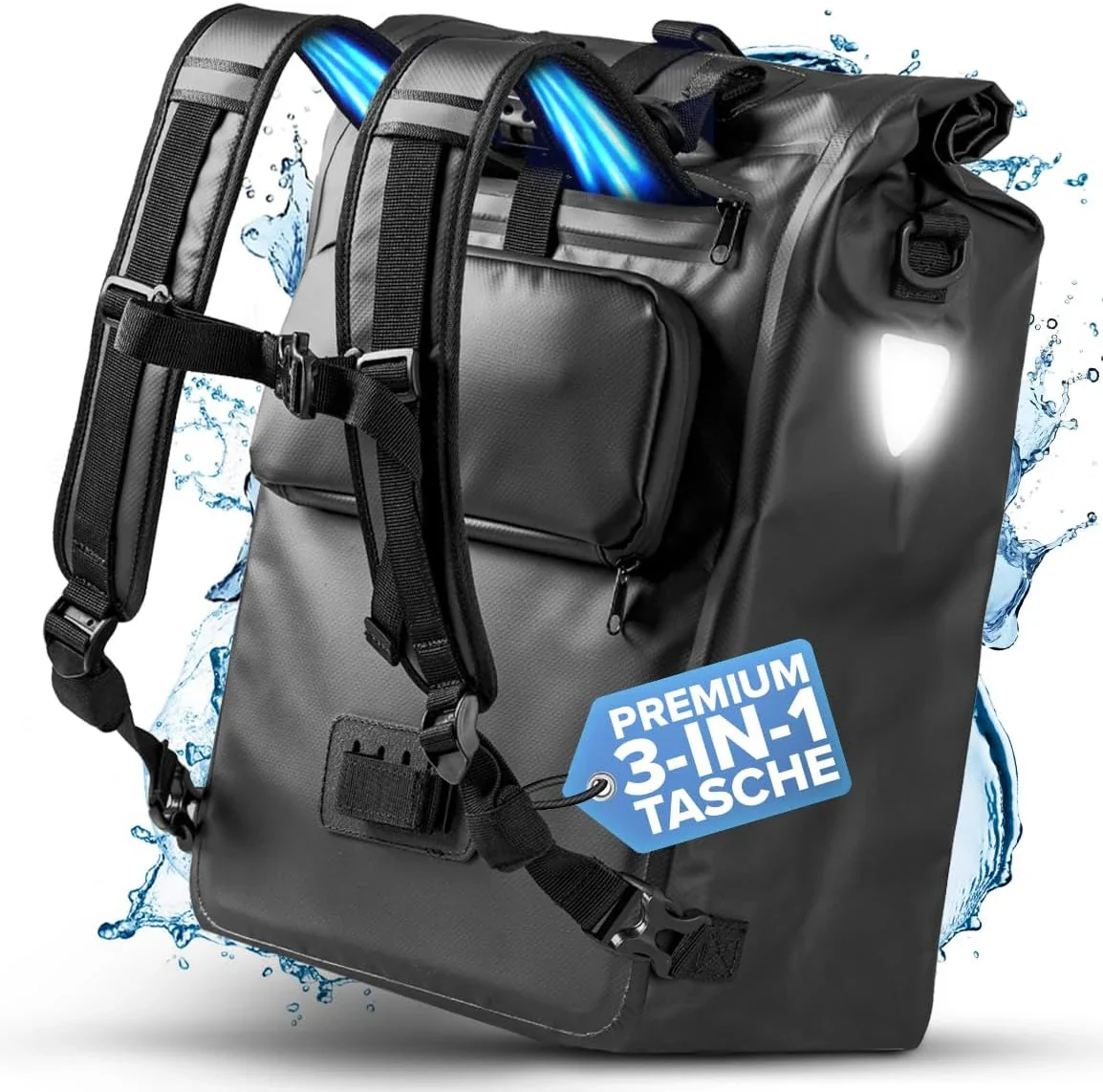 Büchel 3in1 Gepäckträgertasche wasserdicht - Image 3