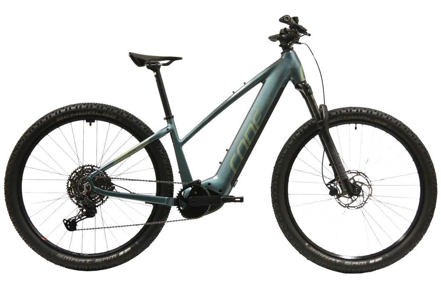 CONE eTrail IN 3.0 Trapez 625Wh Dunkelblau/Grün Trapez
