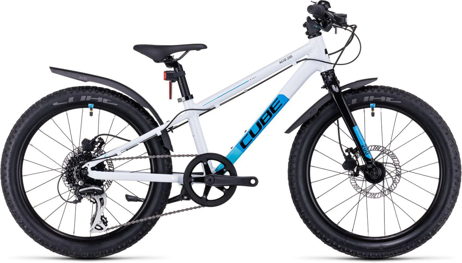 Cube Acid 200 Disc Allroad white´n´blue 20"