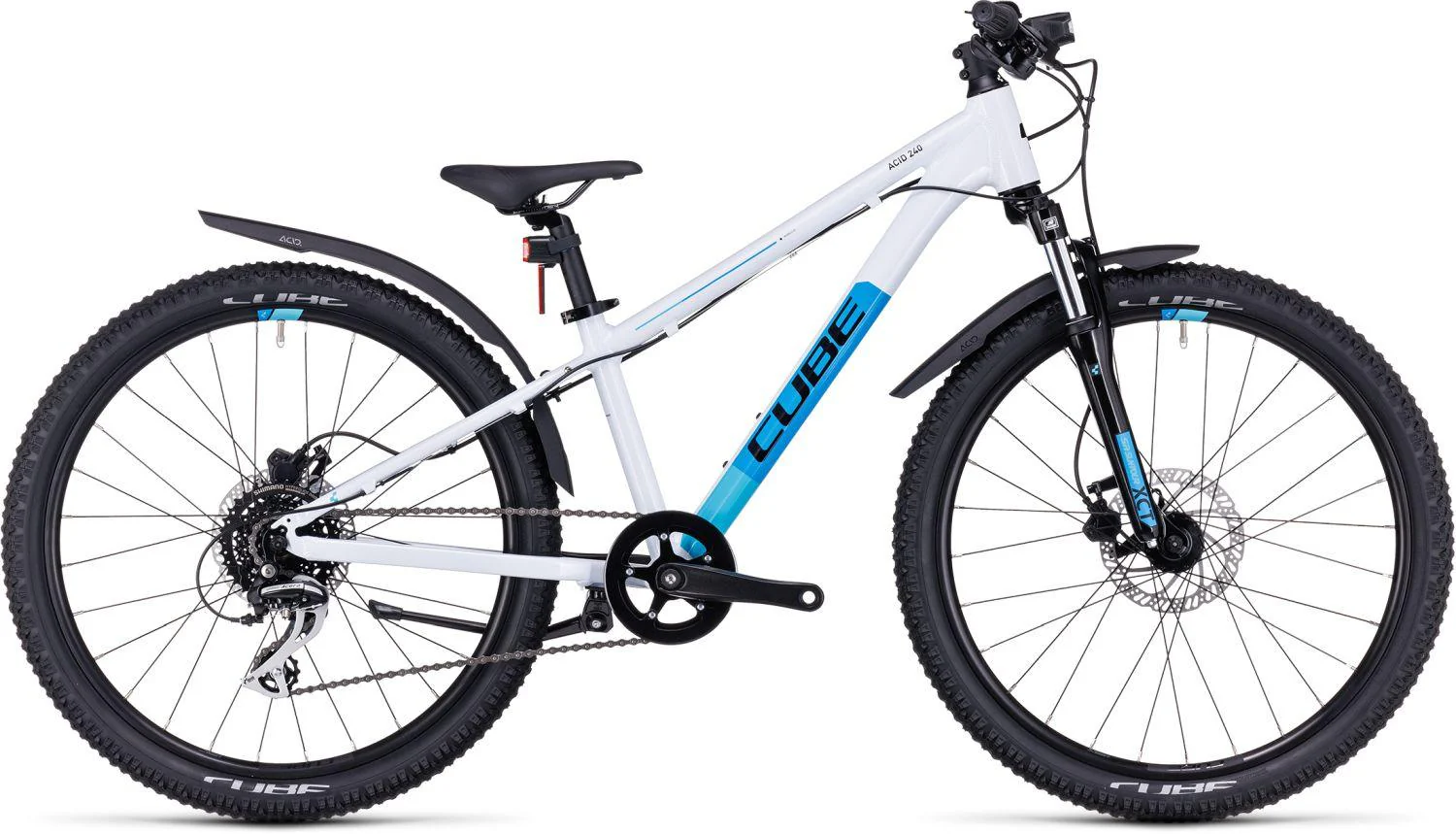 Cube Acid 240 Disc Allroad white´n´blue 24"
