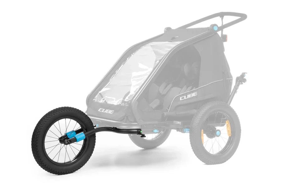 Cube Fat Wheel Jog. Kinder Fahrradanhänger Double - Image 3