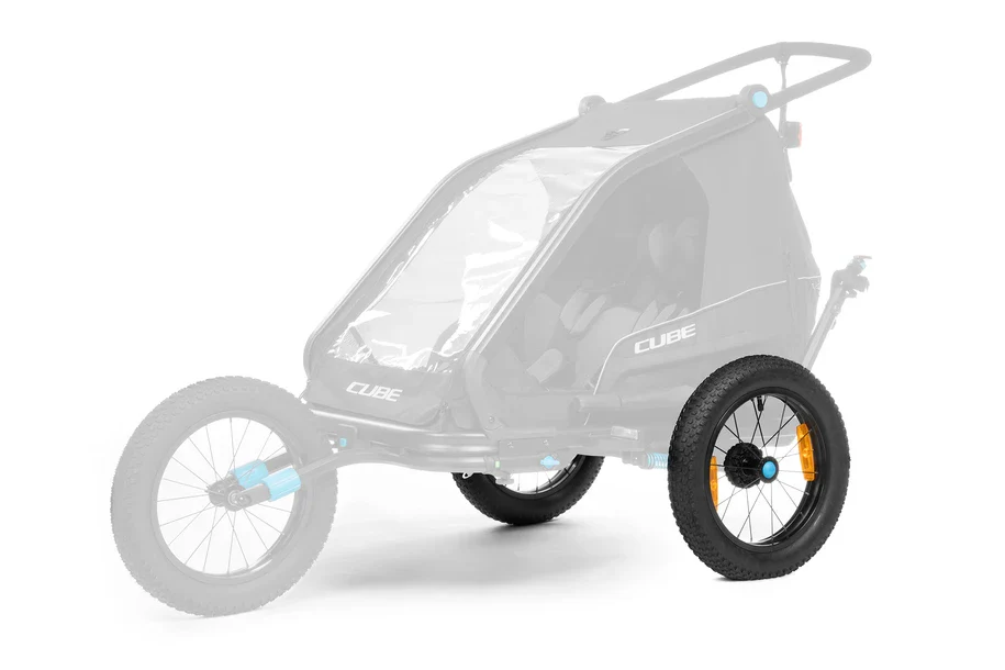 Cube Fat Wheels Kinder Fahrradanhänger Double - Image 2