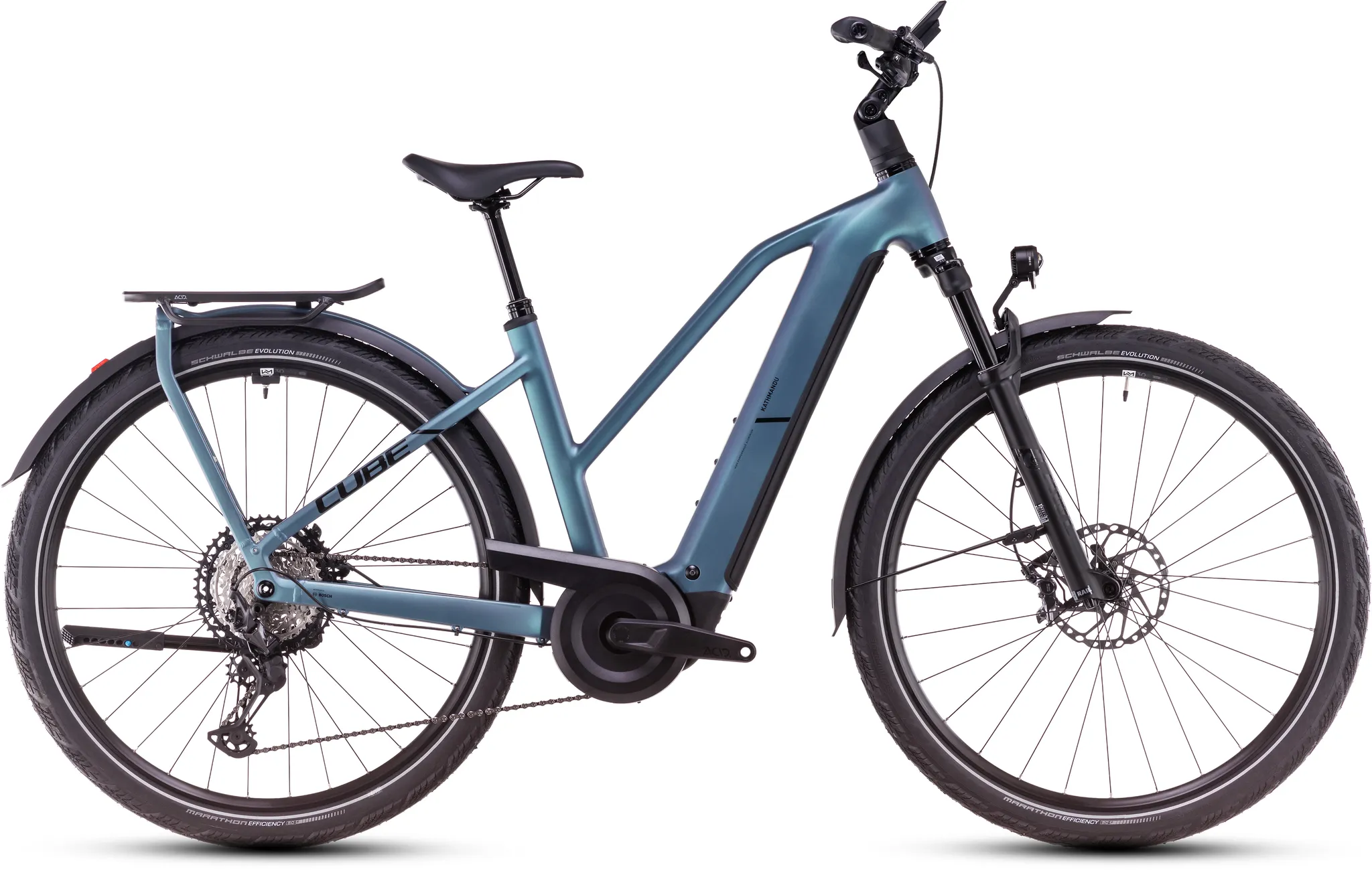 Cube Kathmandu Hybrid SLX 800 smaragdgrey Trapeze