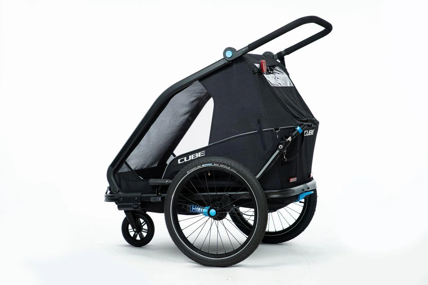 Cube Kinder Fahrradanhänger Double CMPT schwarz - Image 2
