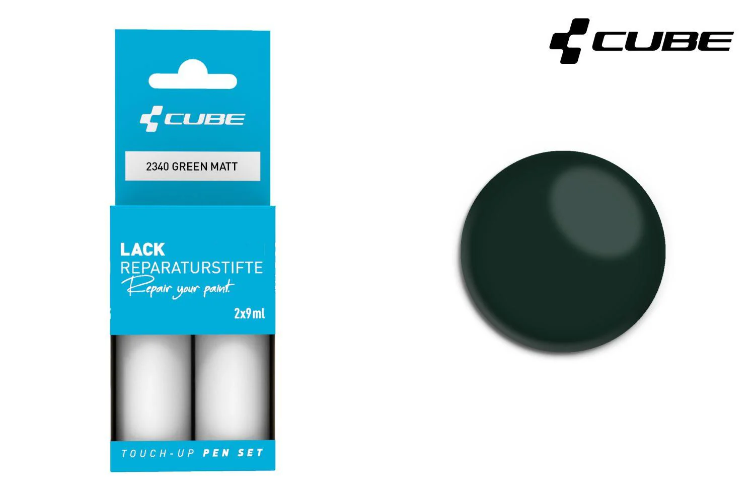 Cube Lackstift Set GREEN matt 2340