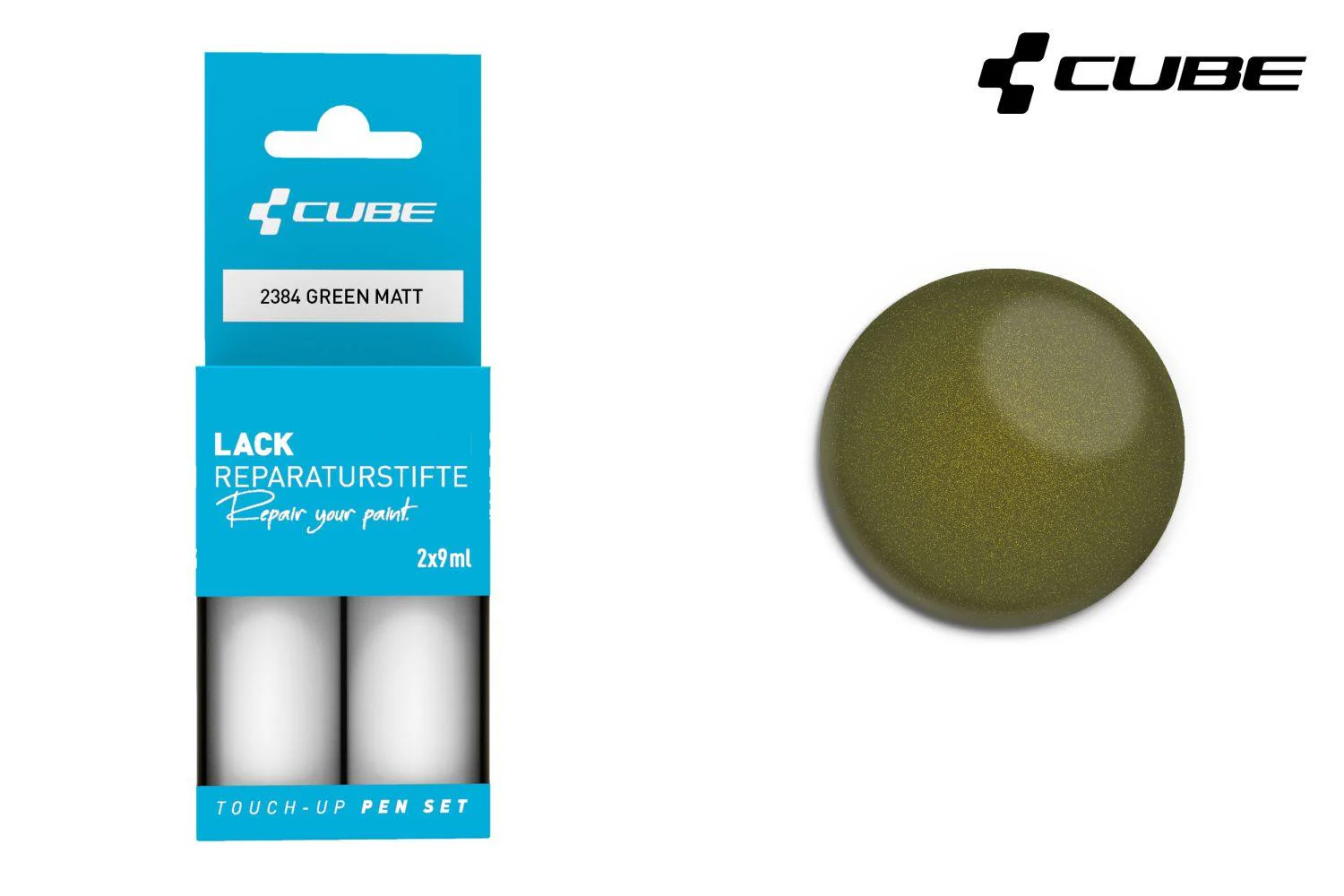 Cube Lackstift Set GREEN matt 2384