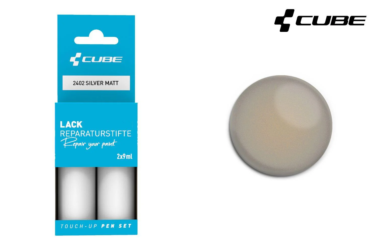 Cube Lackstift Set SILVER matt 2402