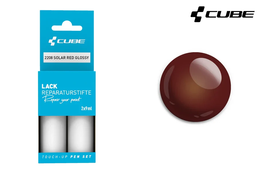 Cube Lackstift Set SOLAR RED glossy 2208