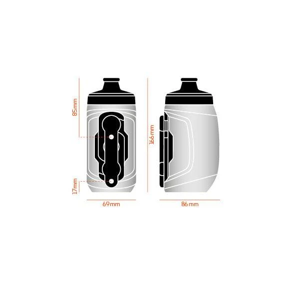 Fidlock TWIST bottle 450 kids + bike base Clear - Image 2
