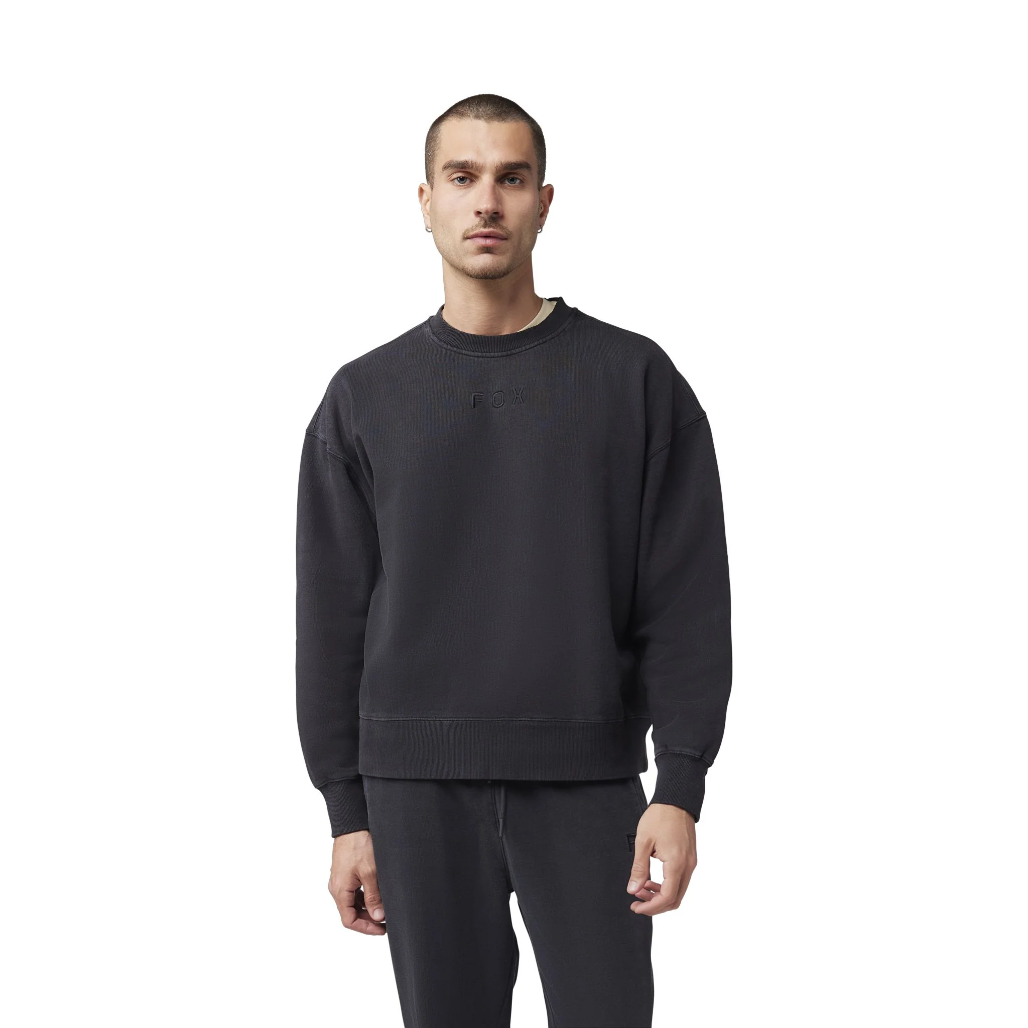 Fox Wordmark Oversized Fleece Crew - Image 2