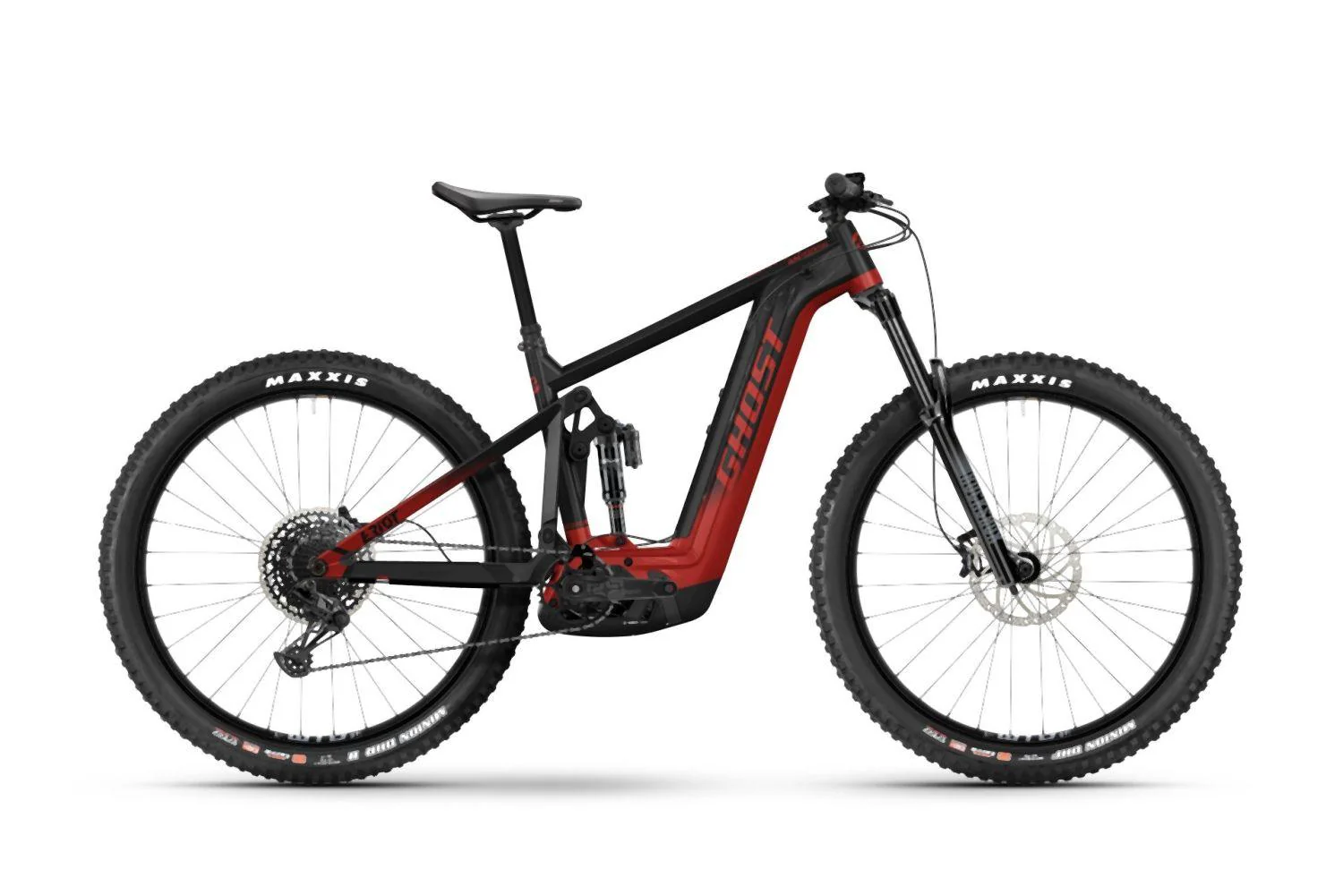 Ghost E-Riot AM Essential black/pearl red - glossy