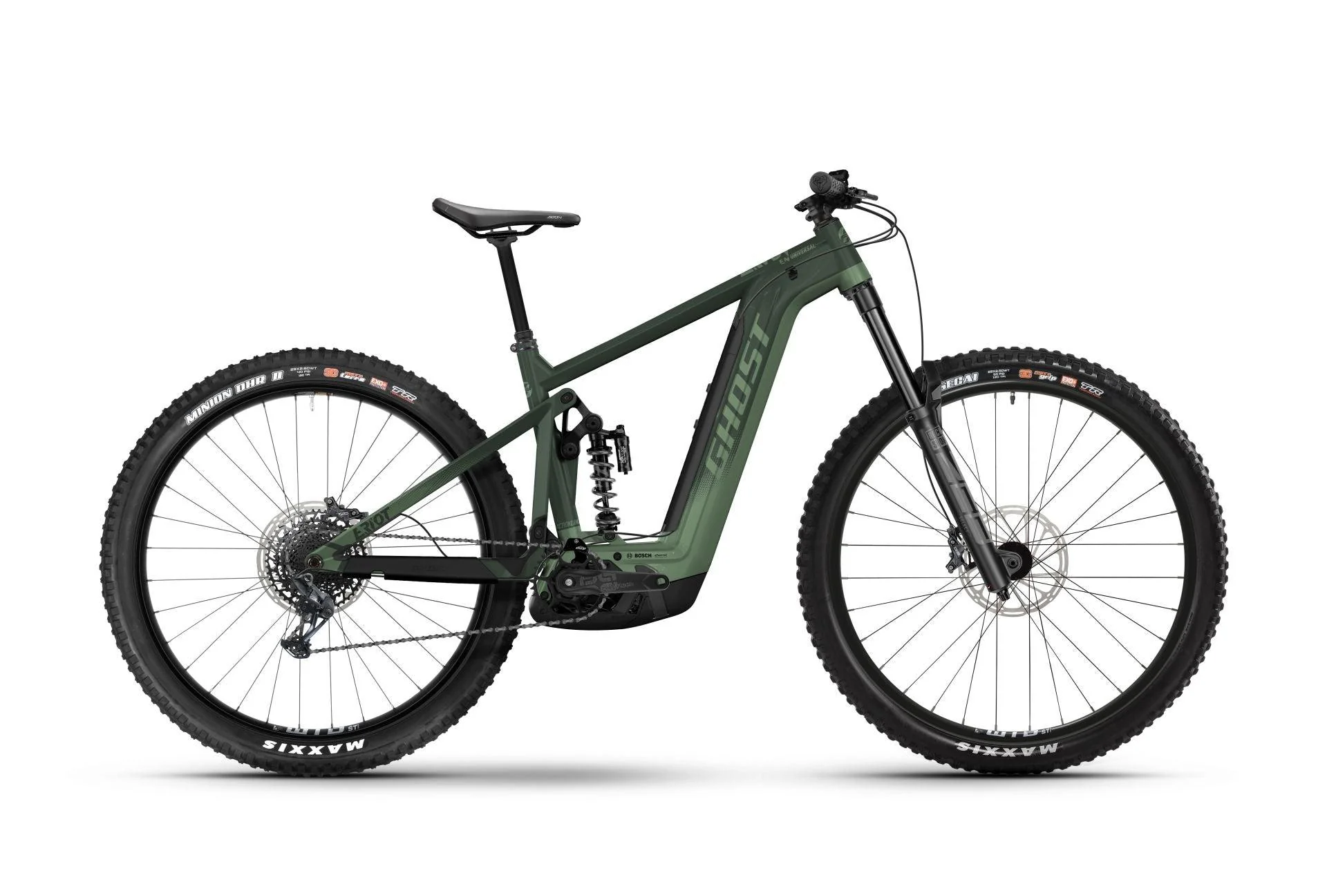 Ghost E-Riot EN Universal dark green - glossy