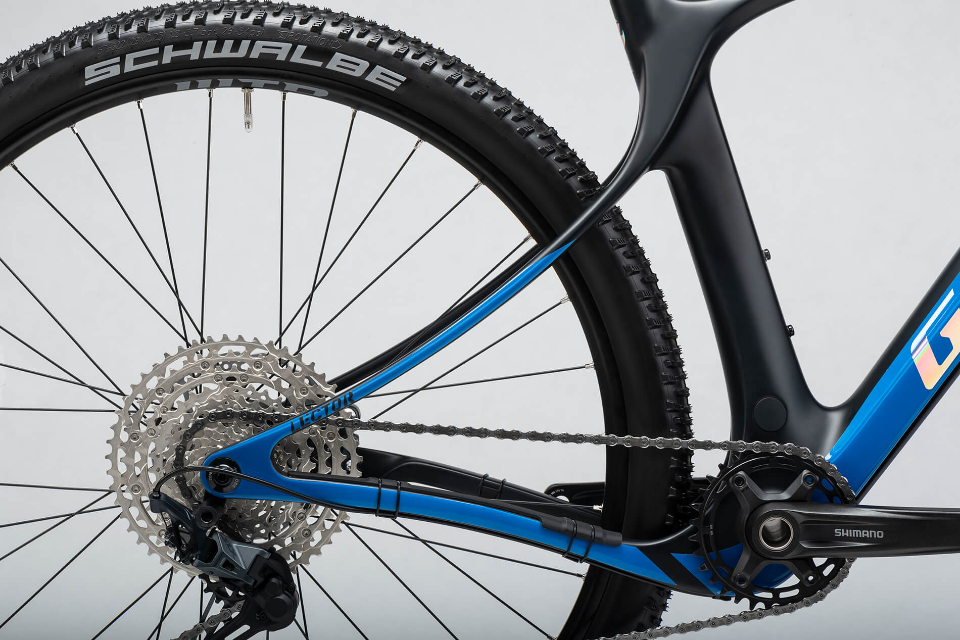 Ghost Lector SF LC Essential raw carbon/blue - matt/glossy - Image 4
