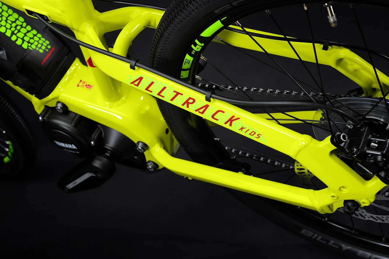 Haibike Alltrack Kids Gloss Lime/Crystal Red - Image 8