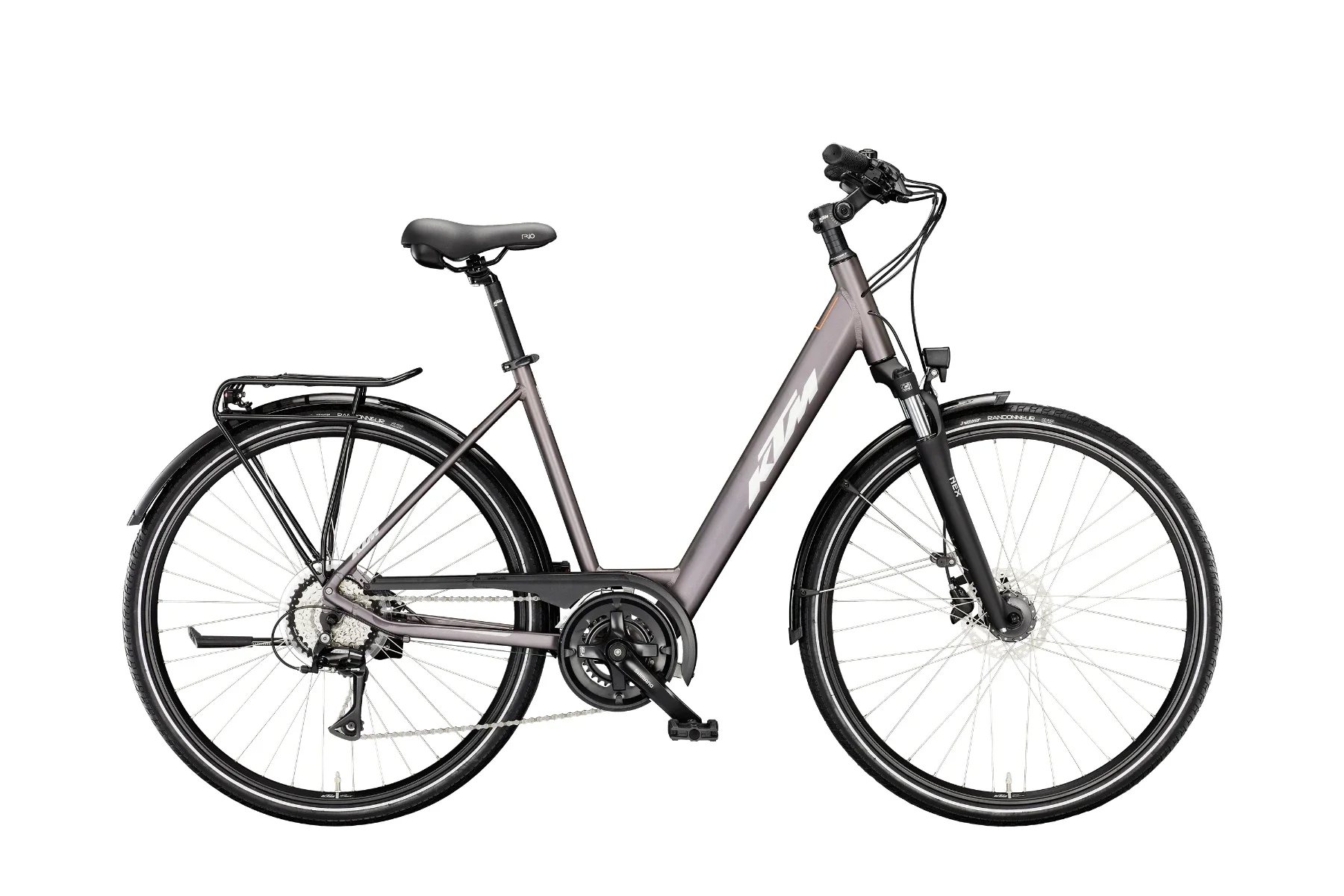 KTM LIFE RIDE Tiefeinsteiger Elderberry Matt (Silv.&Orange)