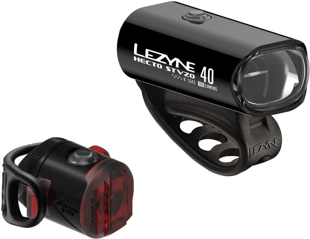 Lezyne LED Fahrradbeleuchtungsset Hecto Drive 40 + Femto StVZO