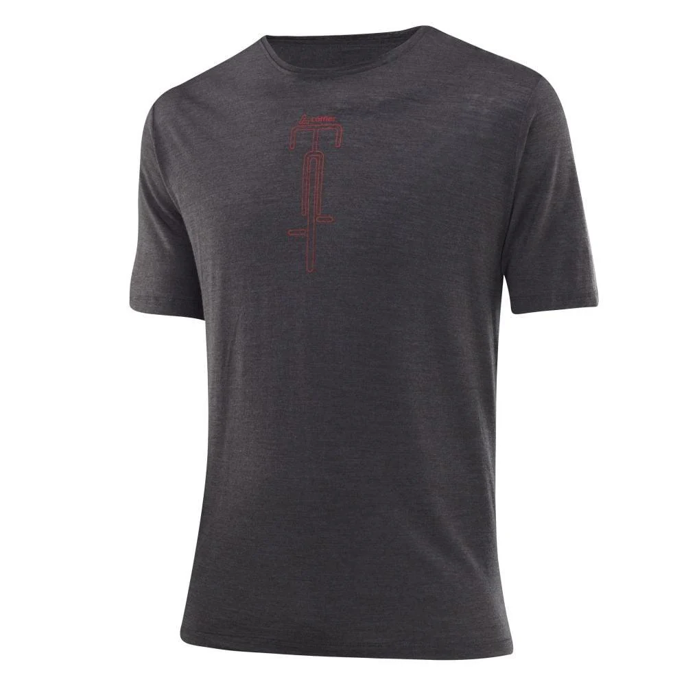 Löffler M Printshirt Merino-Tencel