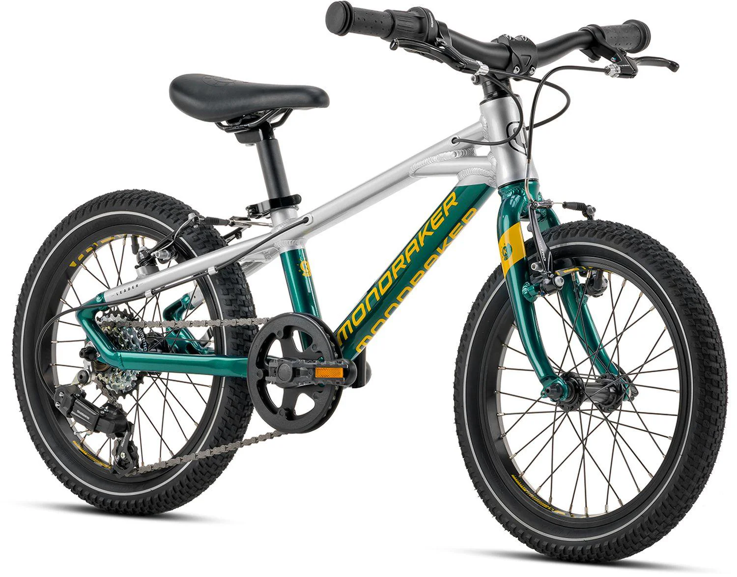 Mondraker Leader 16 Gloss British Racing Green / Racing Silver / Yellow - Image 2