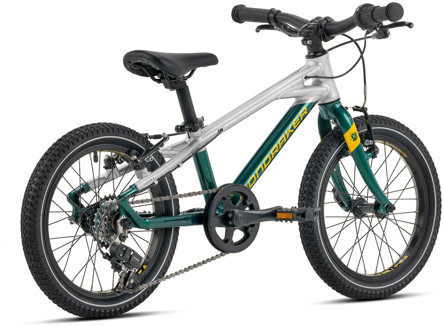Mondraker Leader 16 Gloss British Racing Green / Racing Silver / Yellow - Image 3