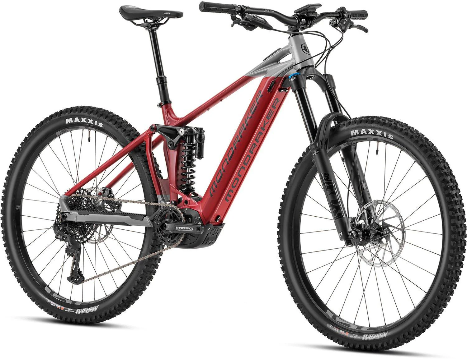 Mondraker Level R Matte Cherry Red / Nimbus Grey - Image 2