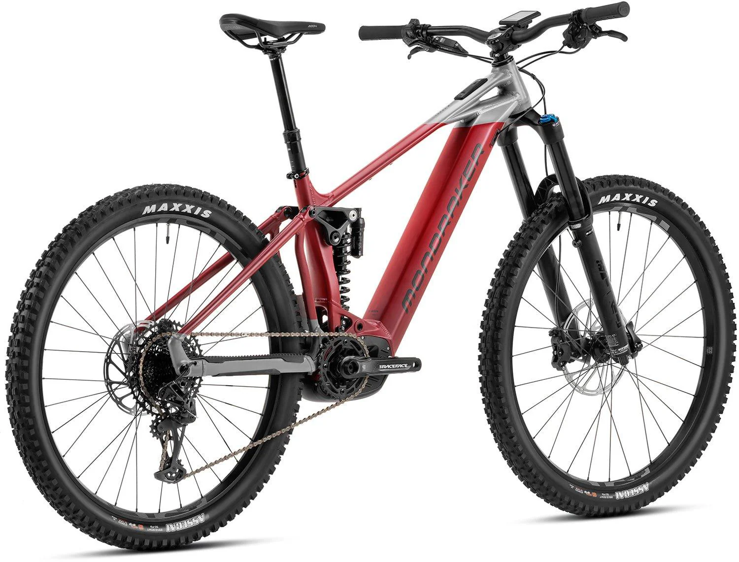 Mondraker Level R Matte Cherry Red / Nimbus Grey - Image 3