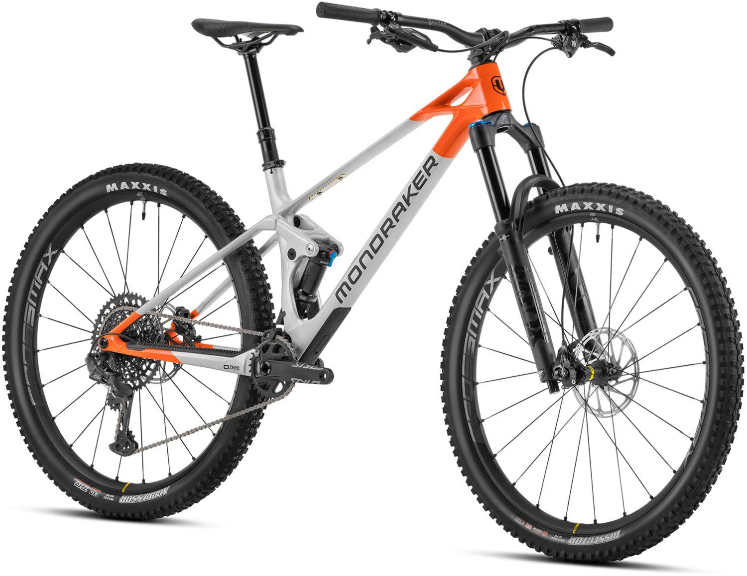 Mondraker Raze Carbon R Gloss Silver / Orange - Image 2