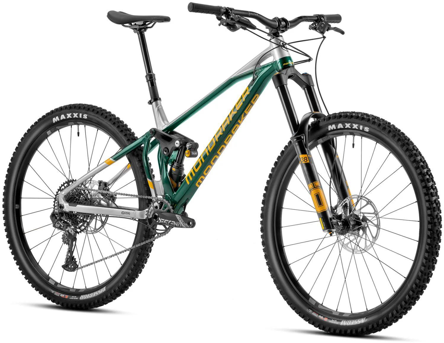 Mondraker Superfoxy R Gloss British Green / Silver / Yellow - Image 2