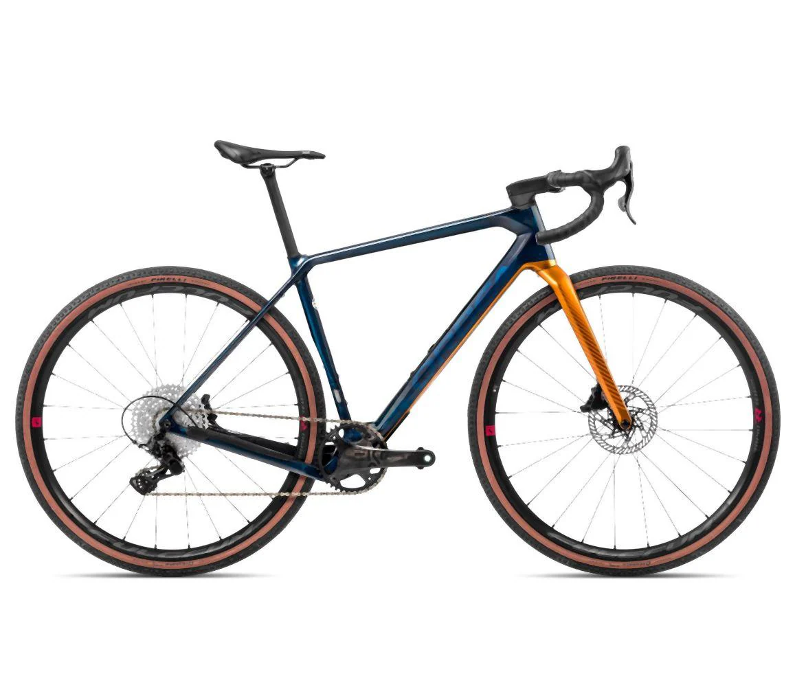 Orbea TERRA M22TEAM 1X Blue Carbon View-Leo Orange