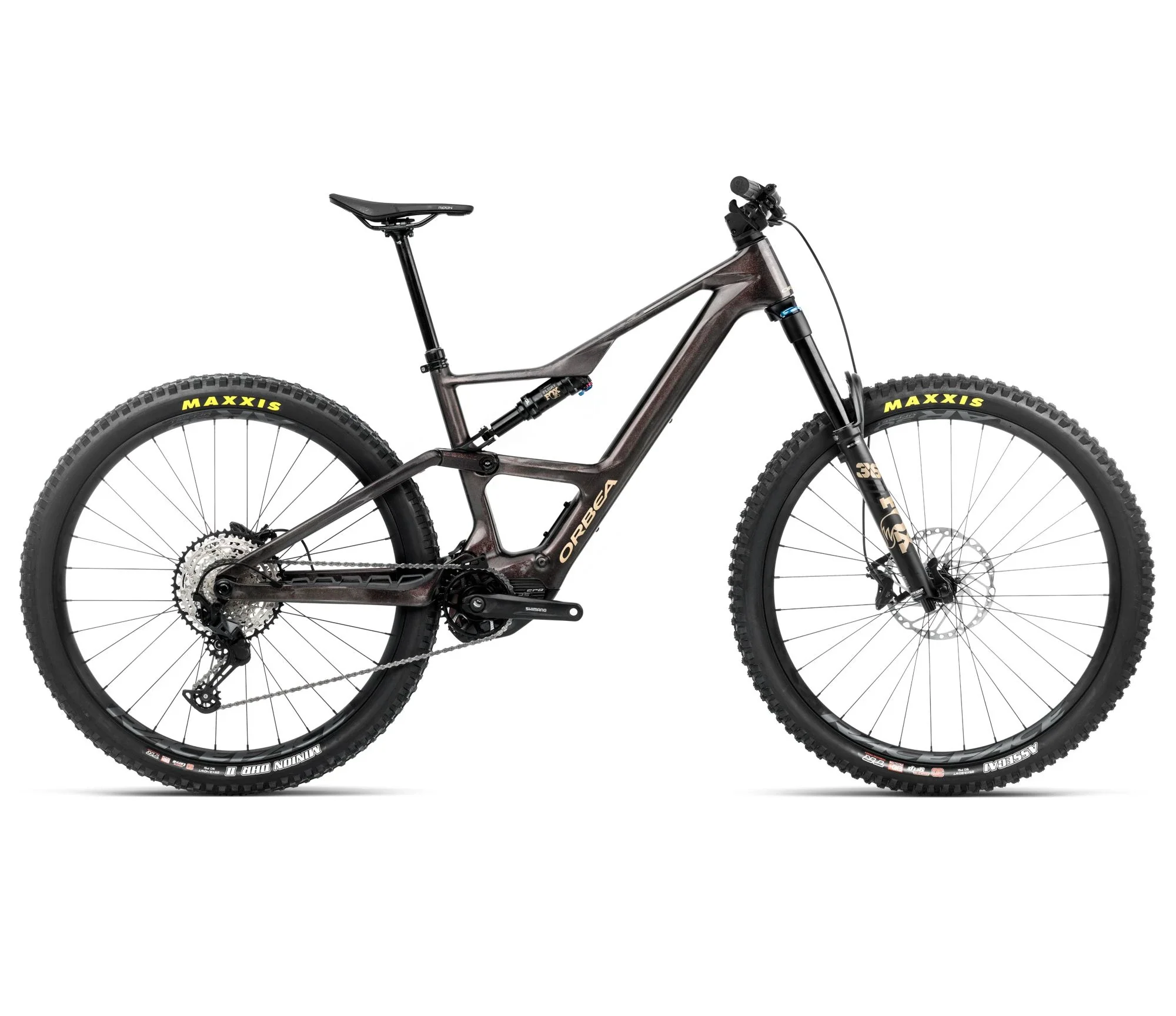 Orbea Rise LT M20 630W Cosmic Carbon View - Golden