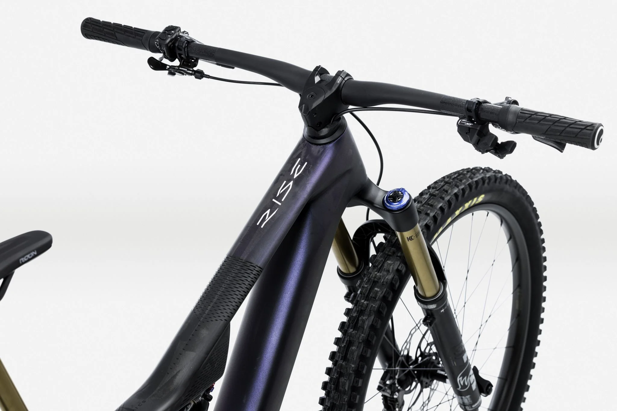 Orbea RISE LT M-TEAM 420W Tanzanite Carbon View - Carbon Raw - Image 2
