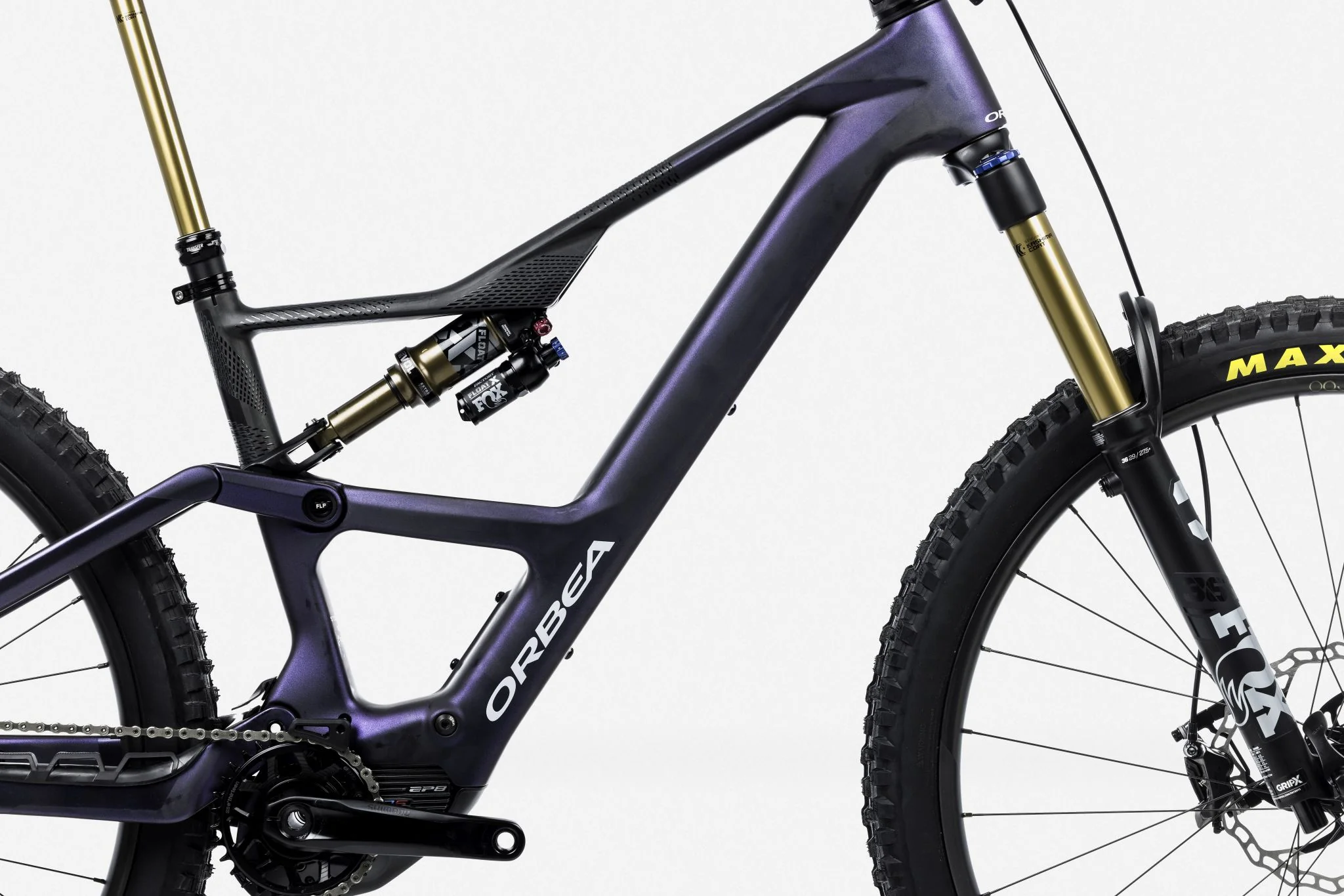 Orbea RISE LT M-TEAM 420W Tanzanite Carbon View - Carbon Raw - Image 3