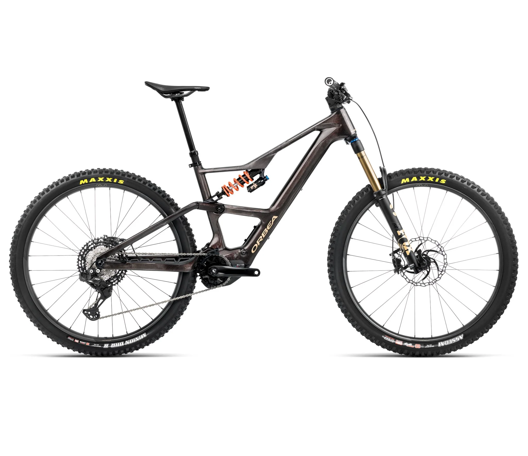 Orbea RISE LT M-TEAM 630W Cosmic Carbon View - Golden Sand