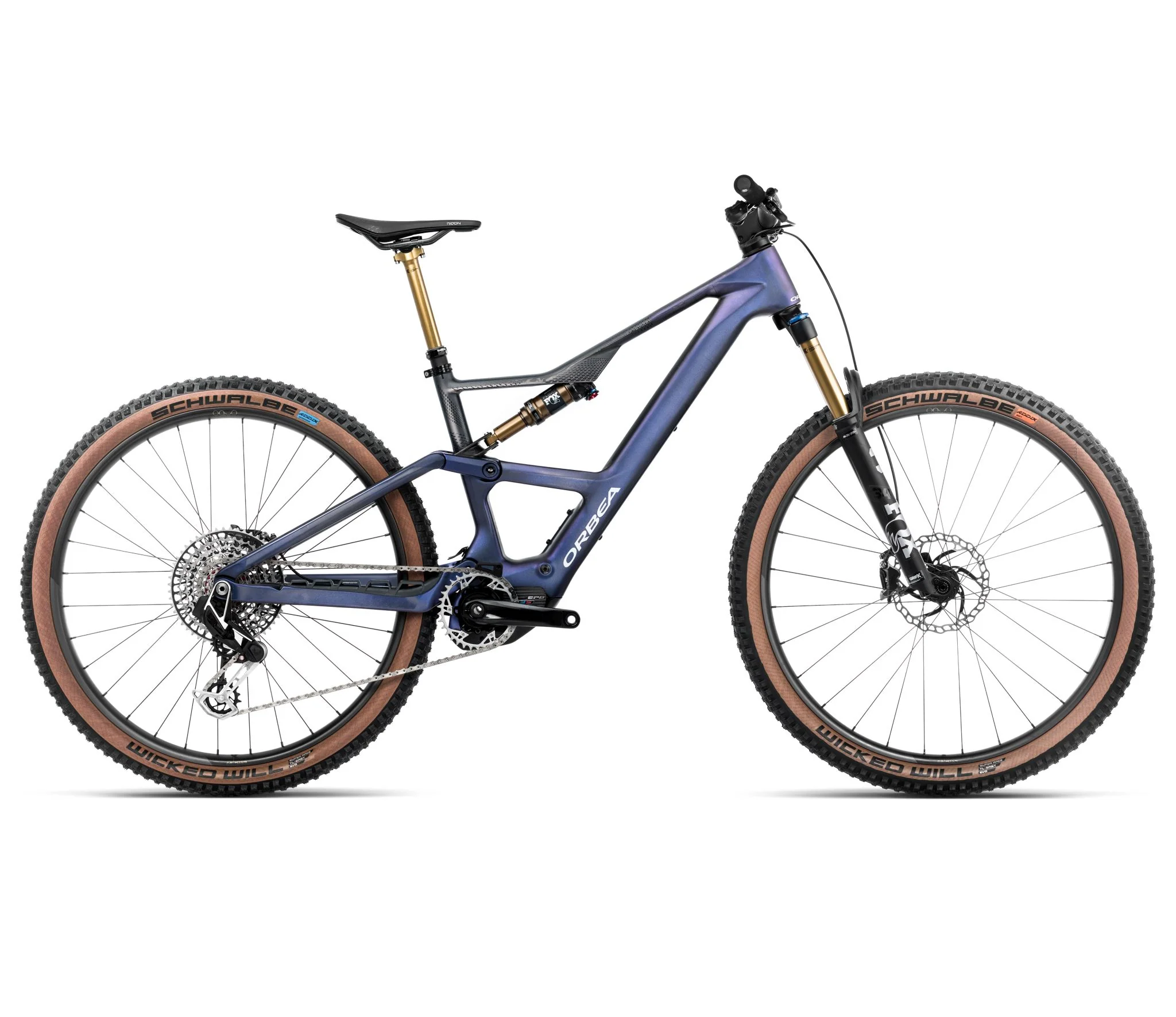 Orbea RISE SL M-LTD 420W Tanzanite Carbon View - Carbon Raw