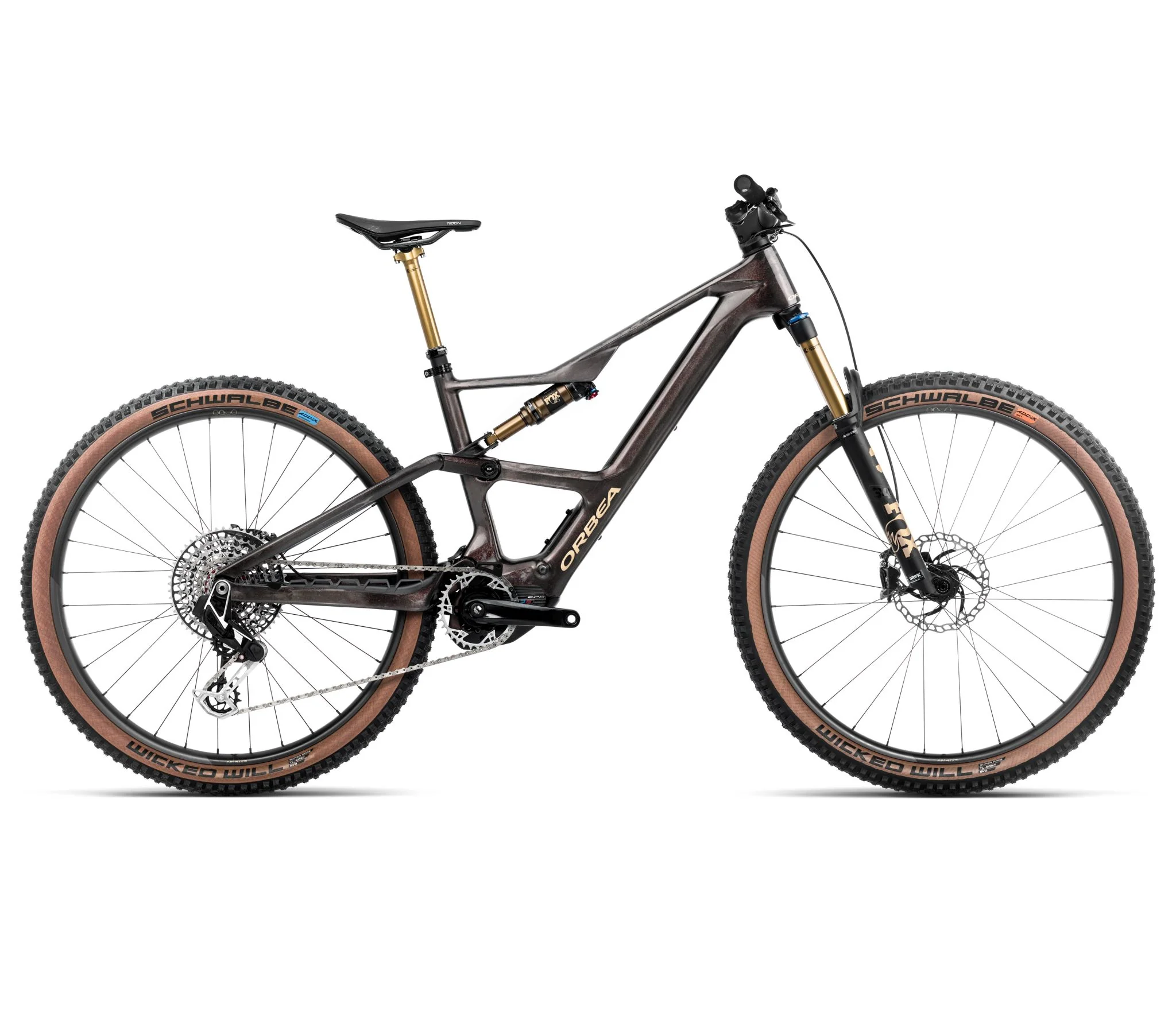 Orbea RISE SL M-LTD 630W Cosmic Carbon View - Golden Sand