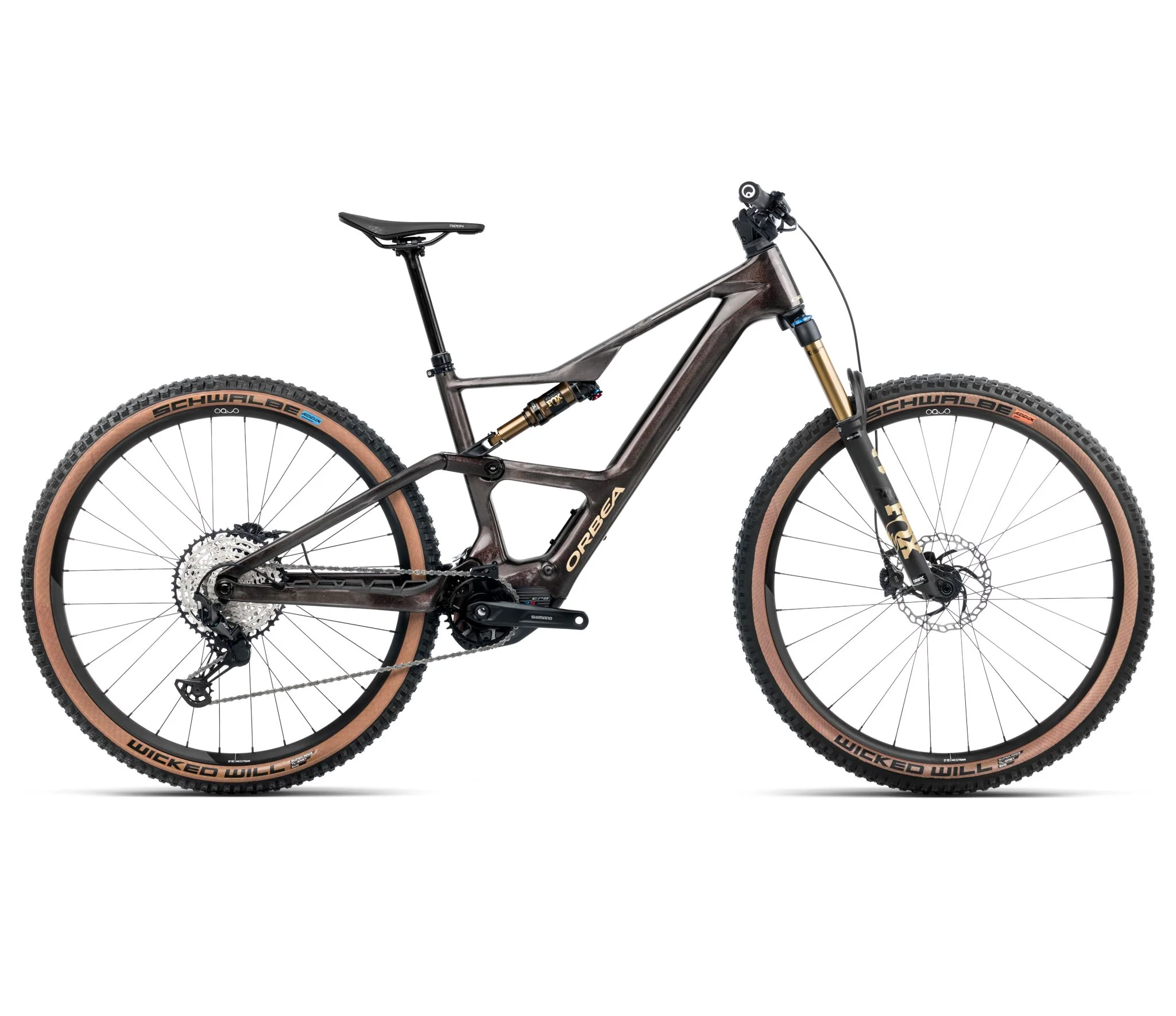 Orbea RISE SL M10 630W Cosmic Carbon View - Golden Sand