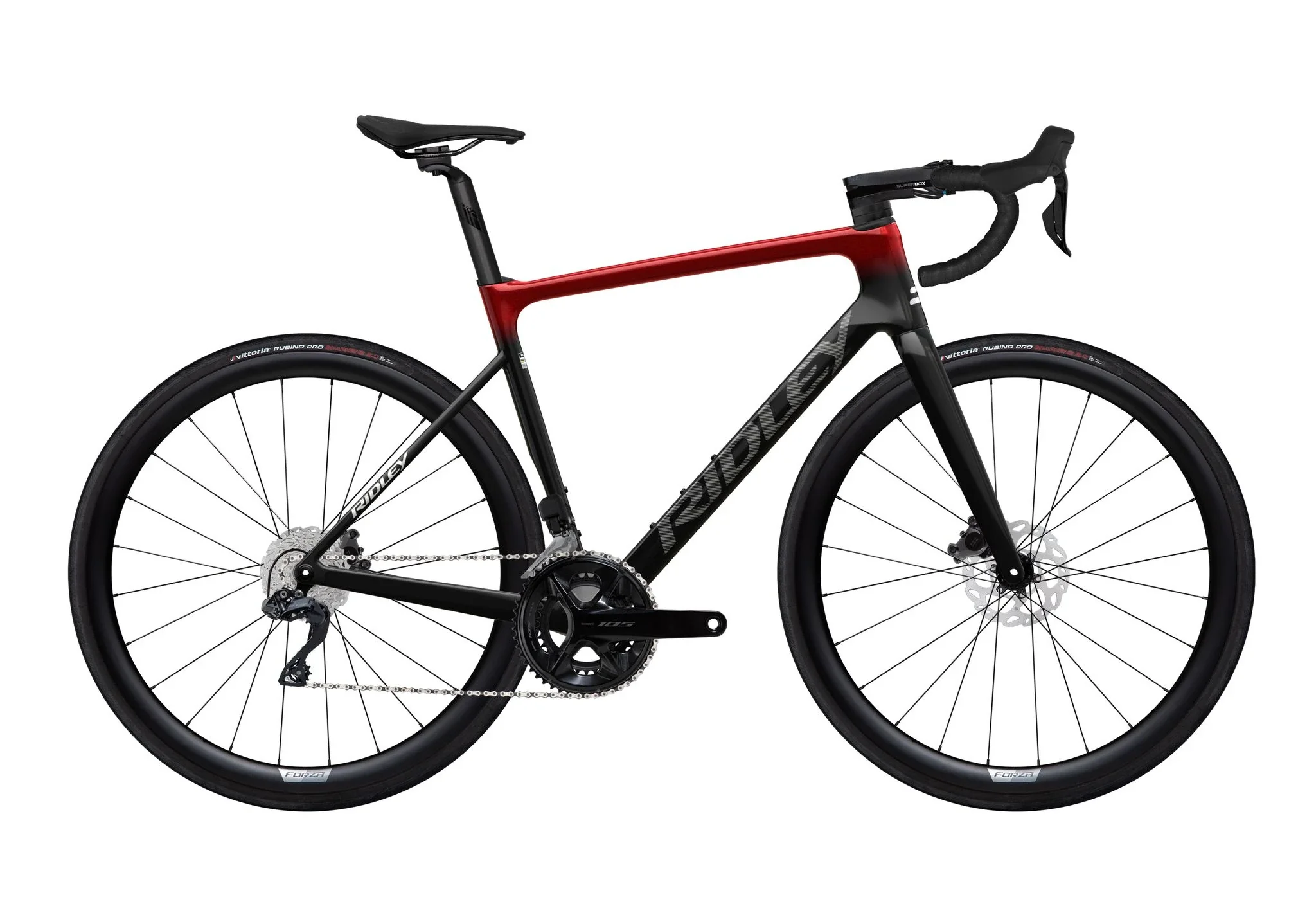 Ridley Falcn 105 DI2 Schwarz Rot