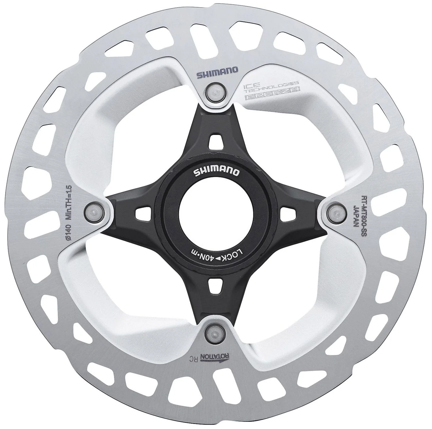 Shimano Bremsscheibe RT-MT800 Ice-Tech Center-Lock 203 mm