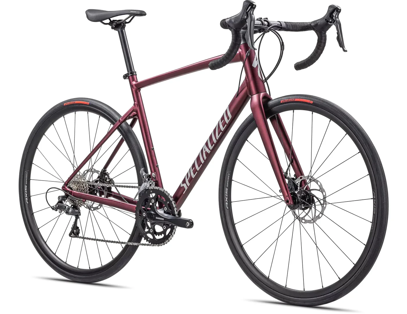 Specialized ALLEZ E5 DISC maroon/silver dust/flo red - Image 2