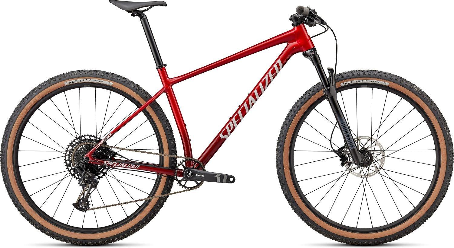 Specialized Chisel Comp Red Tint Carbon/Brushed/White