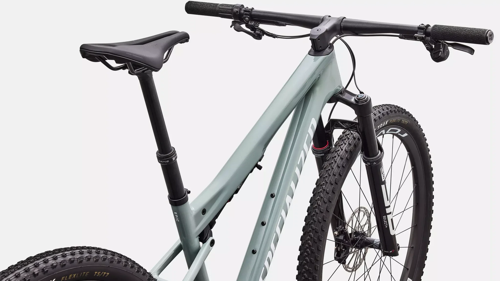 Specialized Epic 9 Expert Gloss Agave Grey / Metallic White Silver 2027 - Image 4
