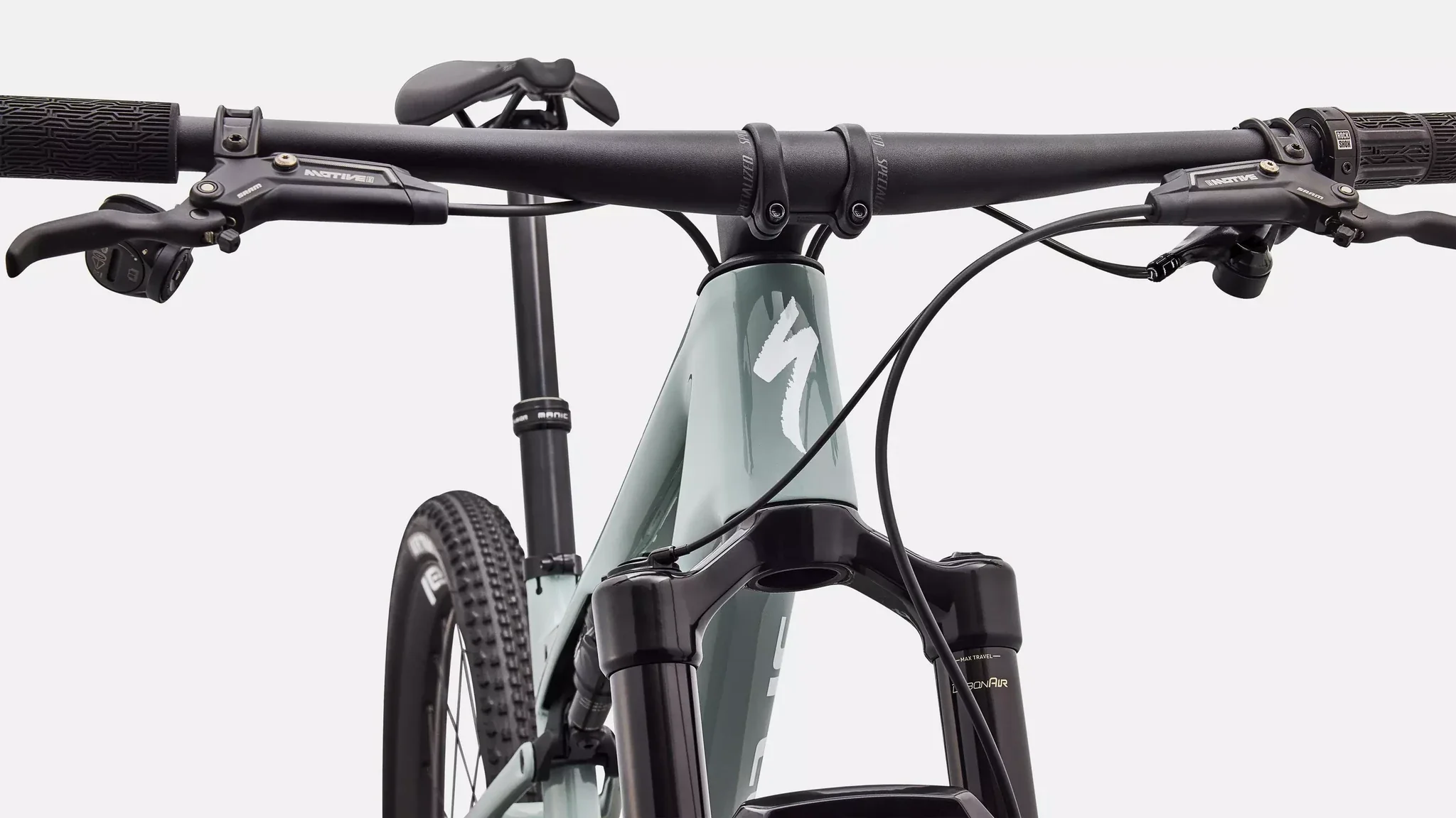 Specialized Epic 9 Expert Gloss Agave Grey / Metallic White Silver 2027 - Image 5