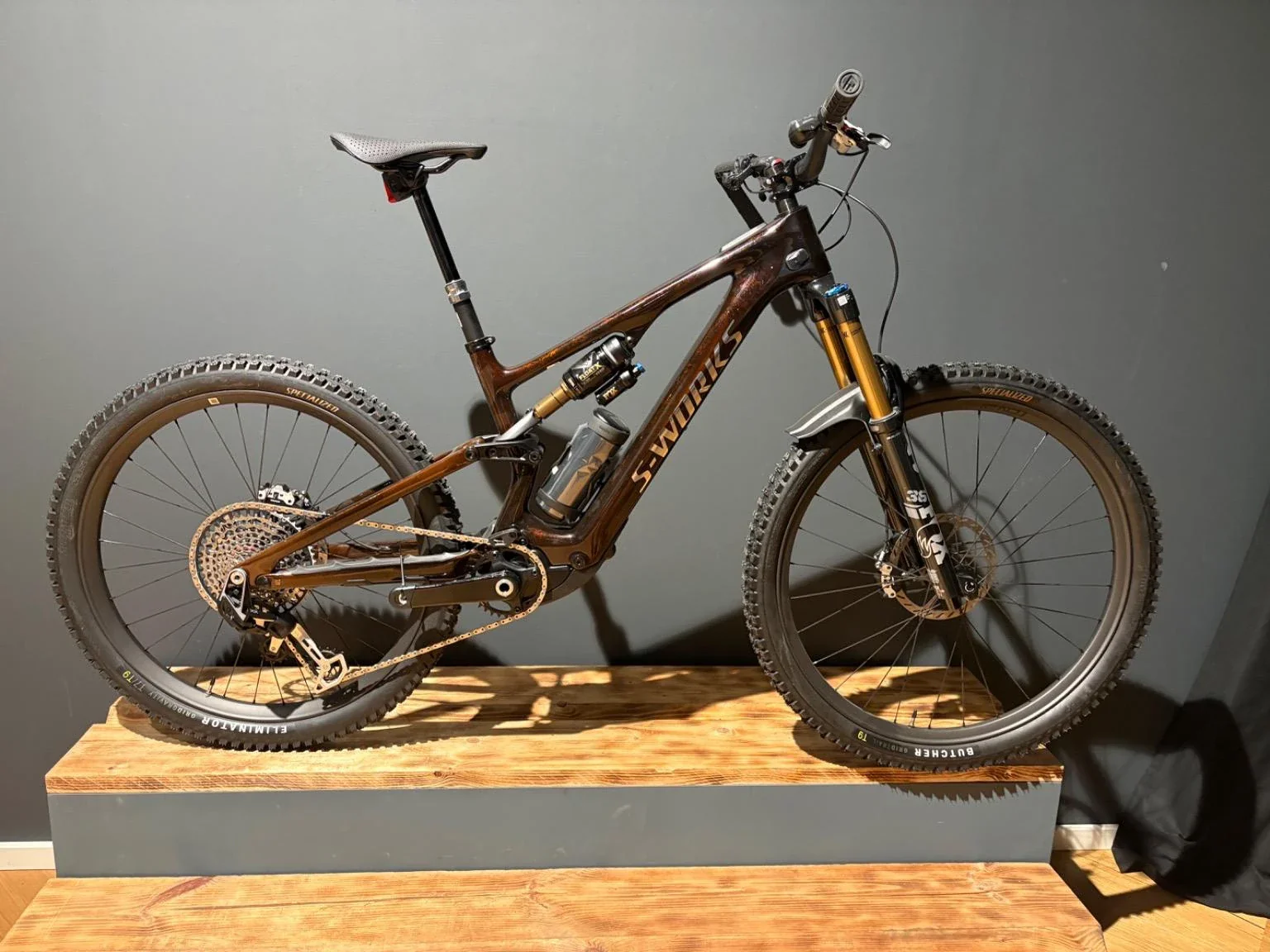 Specialized Levo SL S-Works Brown / Gunmetal / Ashen Grey | inkl. Range Extender | B-Ware | S3 - Image 2