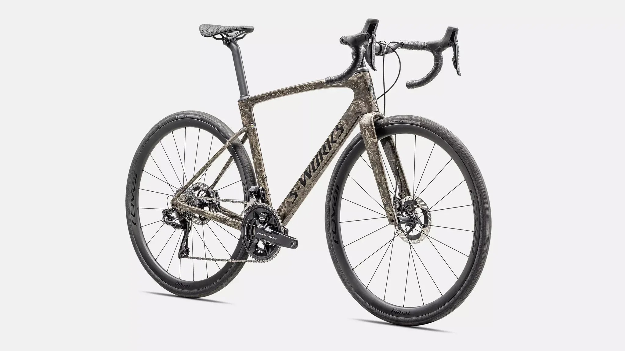 Specialized Roubaix S-Works Di2 Gloss Toupe/Gunmetal Strata/Charcoal - Image 2