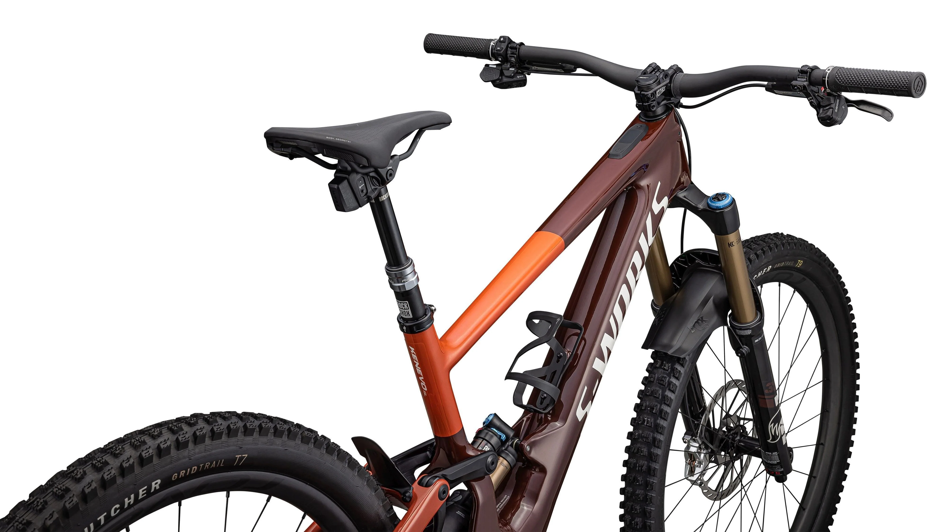 Specialized S-Works Turbo Kenevo SL 2 Gloss Rusted Red / Redwood / White Mountains - Image 2