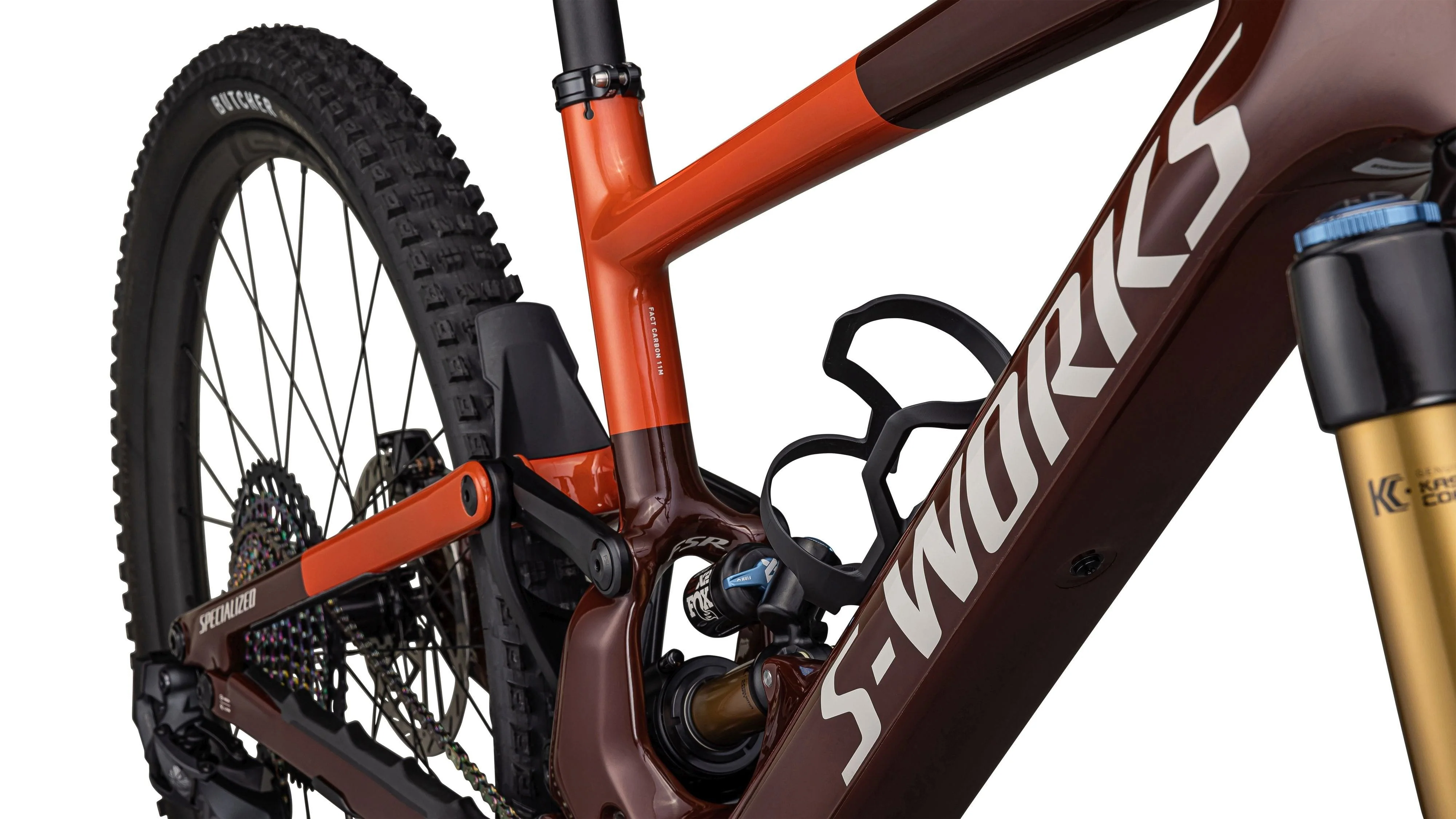 Specialized S-Works Turbo Kenevo SL 2 Gloss Rusted Red / Redwood / White Mountains - Image 4