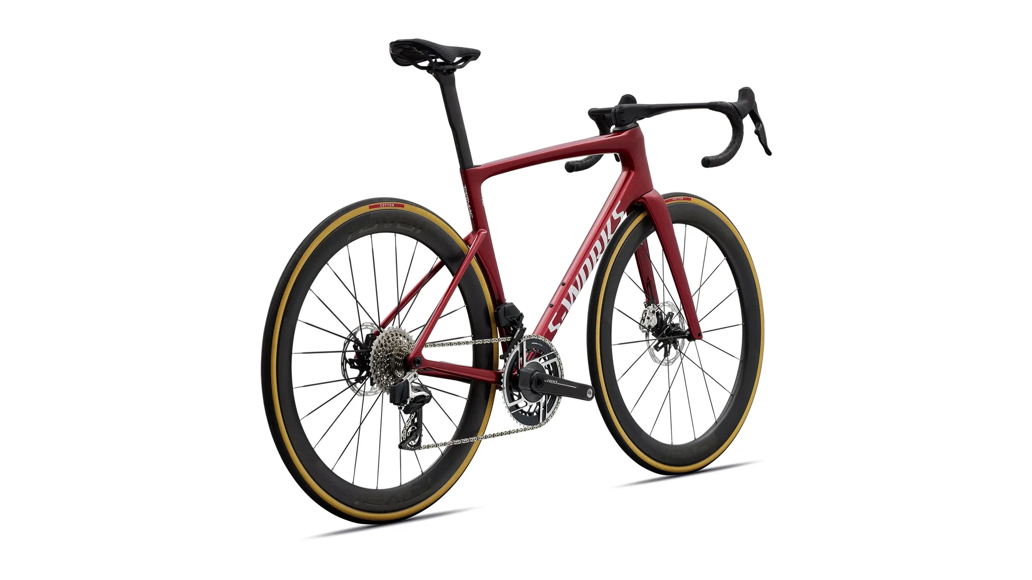 Specialized Tarmac SL9 S-Works AXS Gloss Ruby Metallic / White Silver Metallic 2027 - Image 2