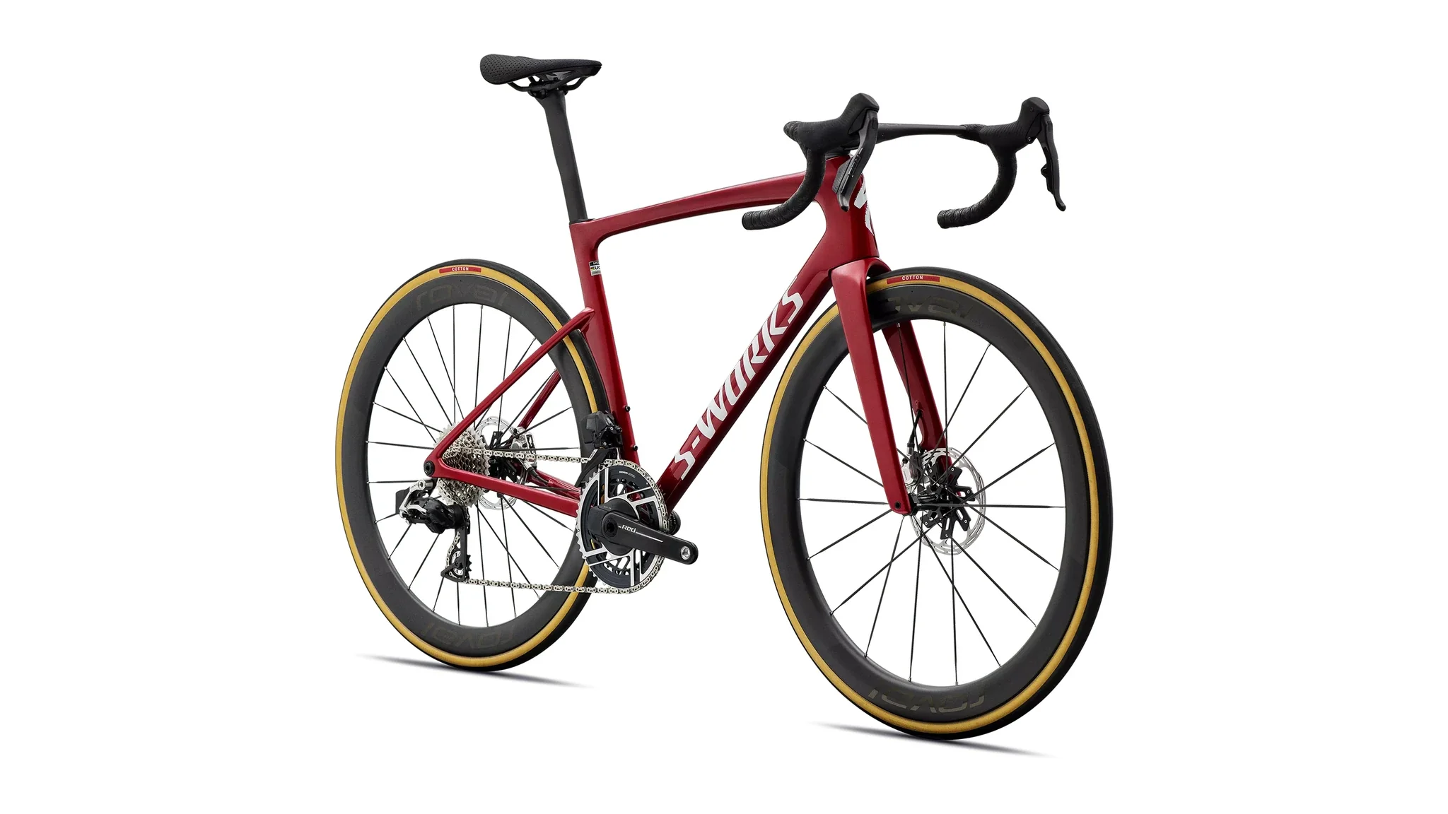Specialized Tarmac SL9 S-Works AXS Gloss Ruby Metallic / White Silver Metallic 2027 - Image 3