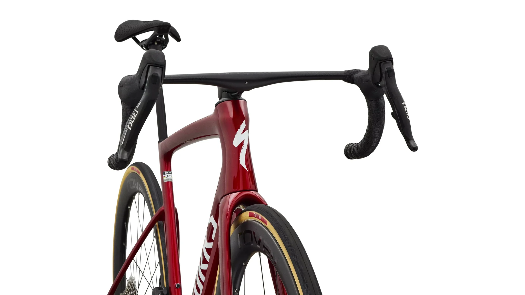 Specialized Tarmac SL9 S-Works AXS Gloss Ruby Metallic / White Silver Metallic 2027 - Image 5