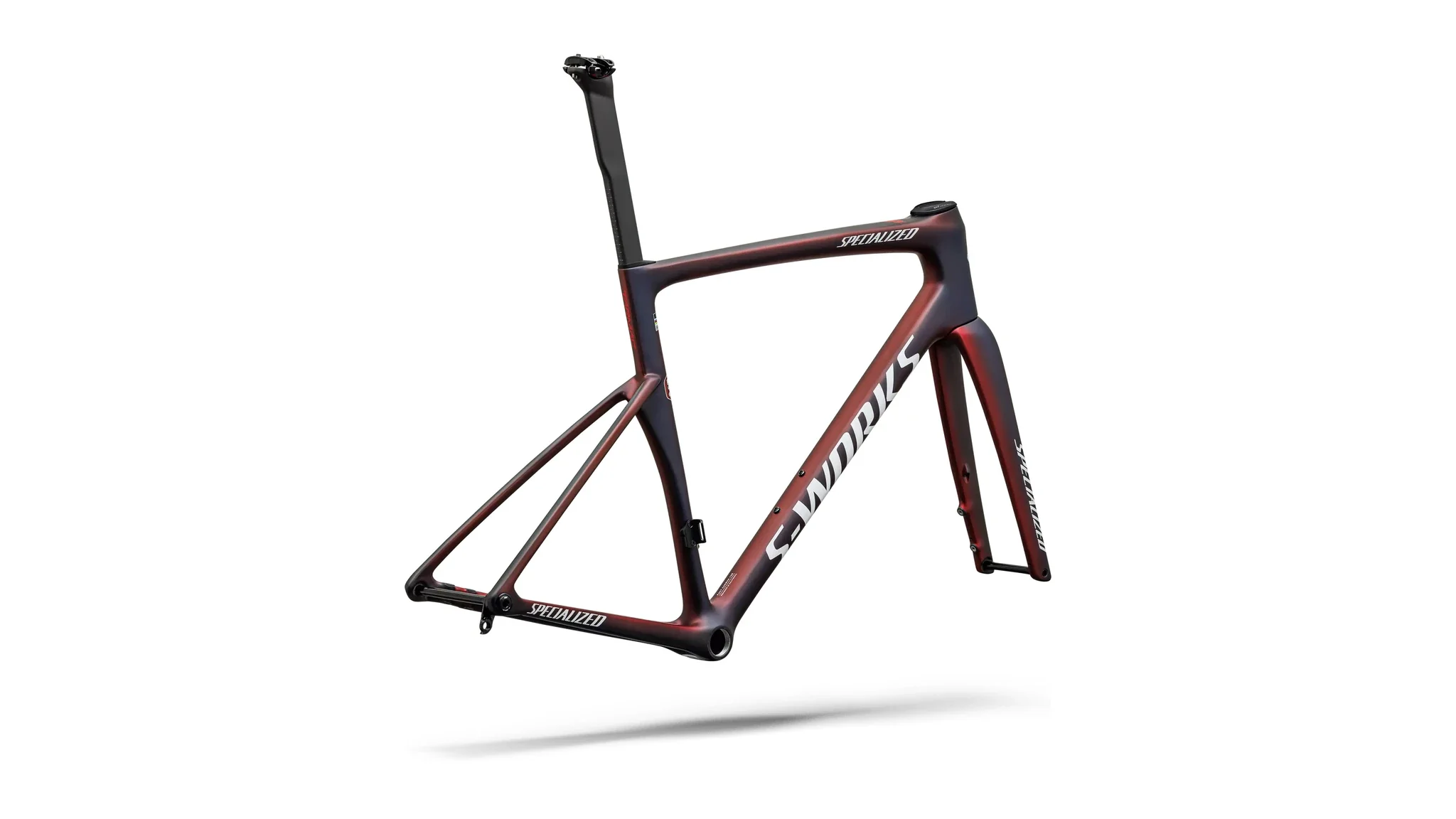 Specialized Tarmac SL9 S-Works Rahmen Team Replica FDJ Gloss Red Tint / Blue Tint / Red Pearl 2027 - Image 3