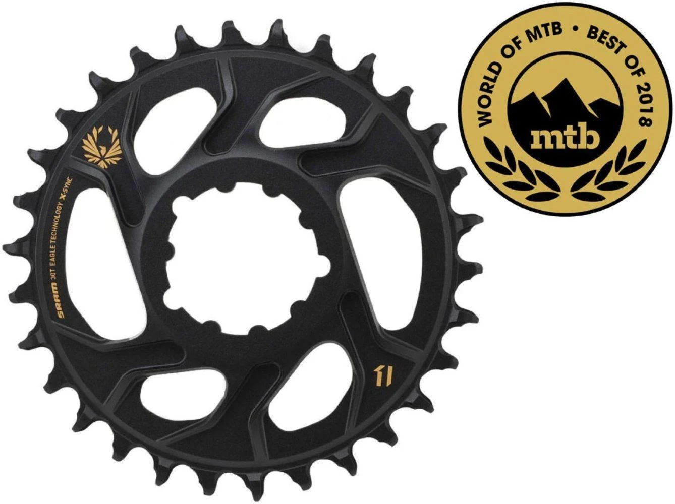 Sram Kettenblatt X-Sync Eagle Eagle 34T, LK: 104mm, Alu., schwarz, 12-fach (Standard u. Boost kompatibel) - Image 2